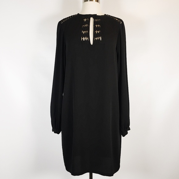 DVF | Florina Mini Dress in Black - Picture 1 of 7